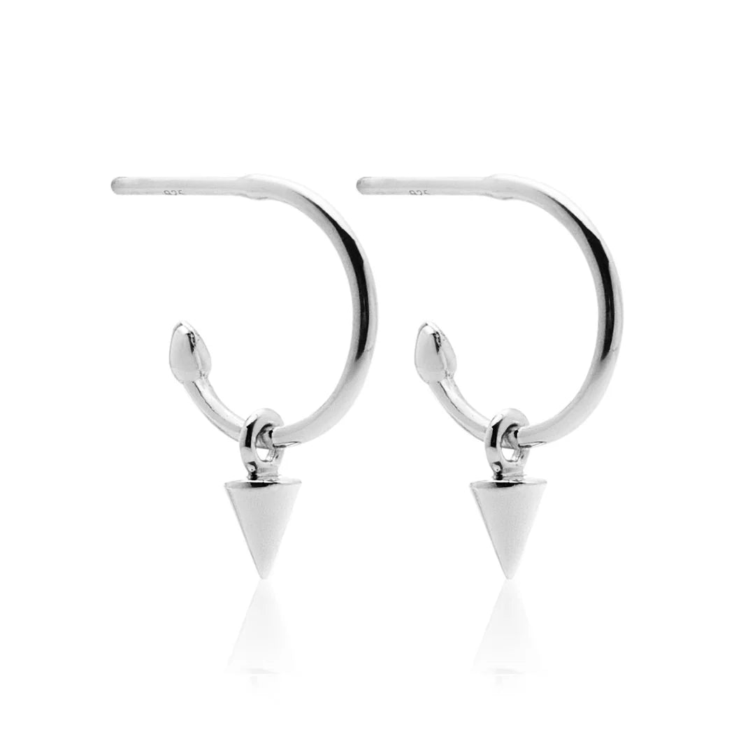 Silk and Steel - Mini Spike Hoops