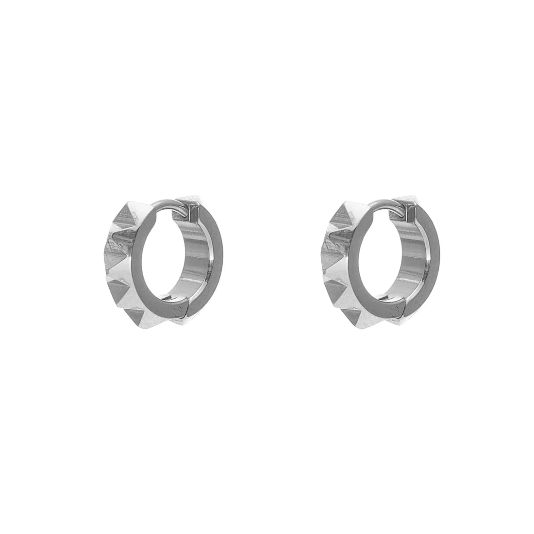 Silk &amp; Steel - Mini Verge Earrings - Silver