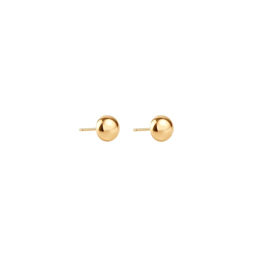 SILK &amp; STEEL - DOME EARRING - GOLD