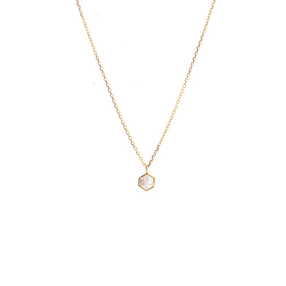 Silk &amp; Steel - Mini Harmony Necklace - Crystal Quartz/Gold
