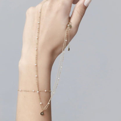 Silk &amp; Steel - Dotty Bracelet Pearl