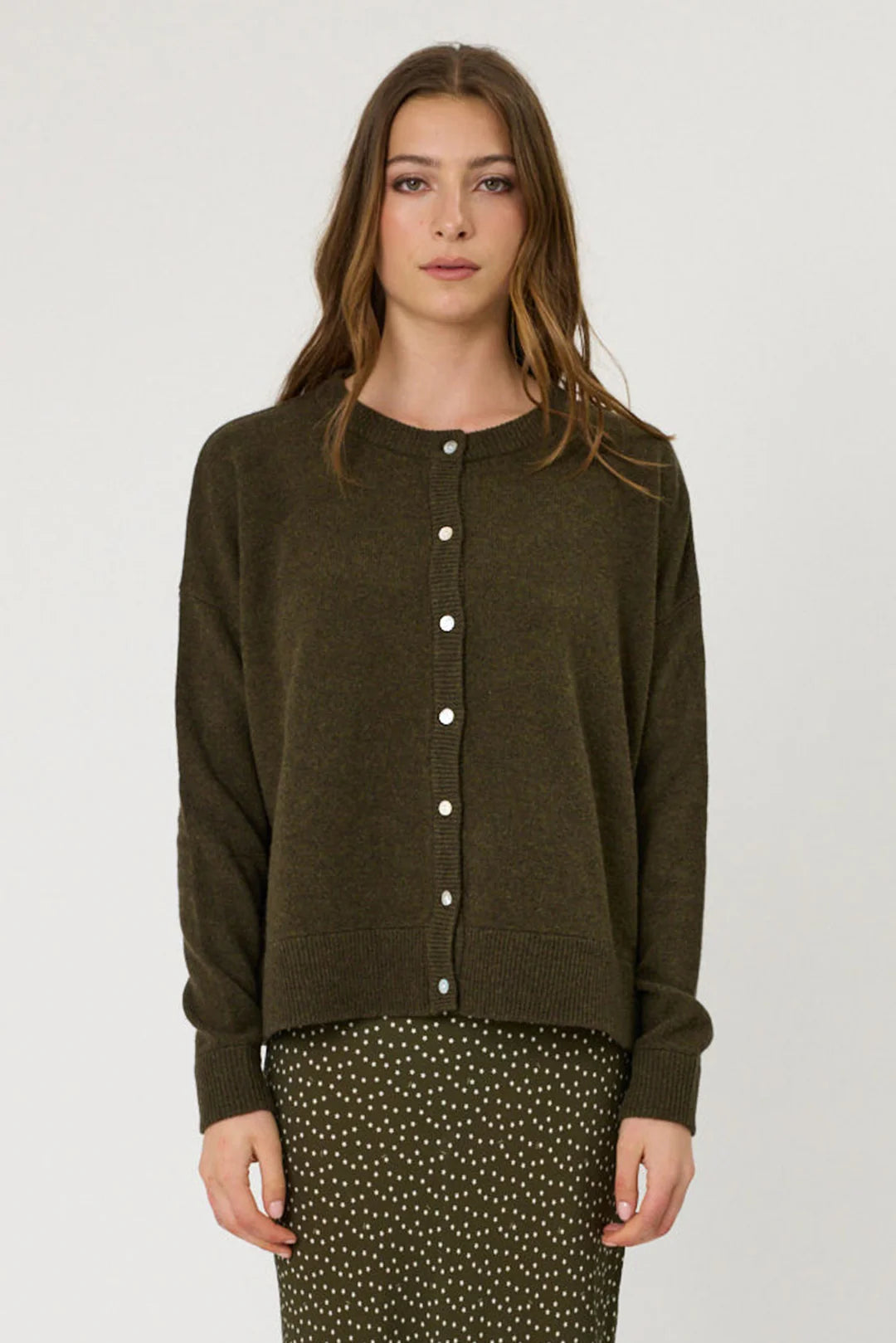 Remain - Tali Cardigan- Olive
