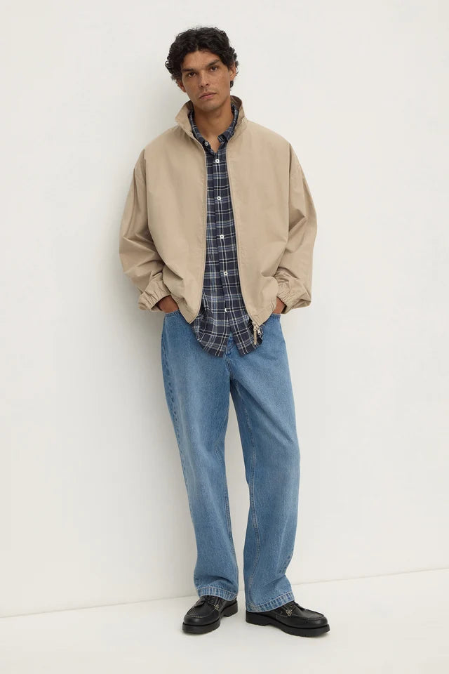ASSEMBLY LABEL - TANE CHECK SHORT SLEEVE SHIRT - TRUE NAVY