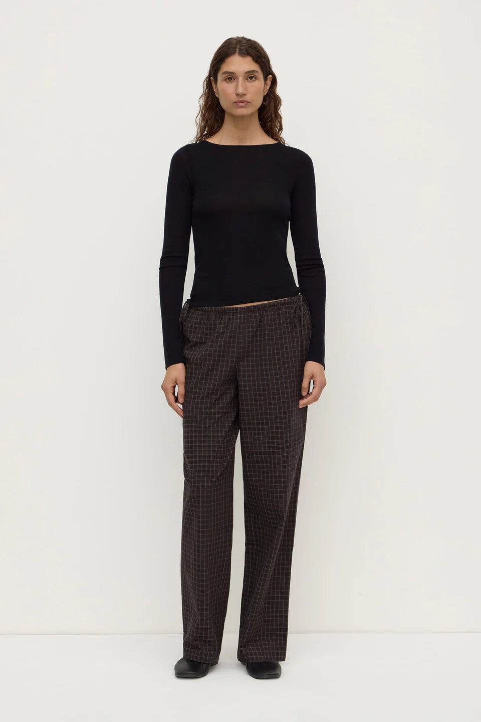 Assembly Label - Tatiana Wool Long Sleeve Top - Black