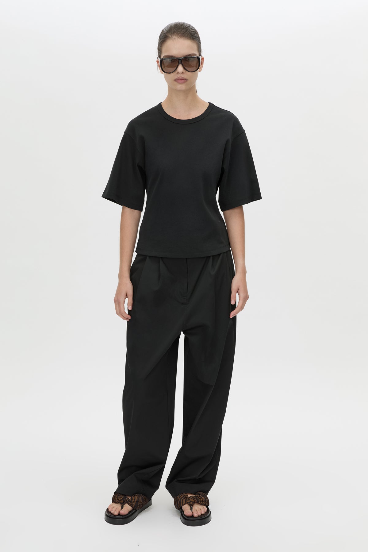 CAMILLA &amp; MARC - ALBA BOXY TEE - BLACK