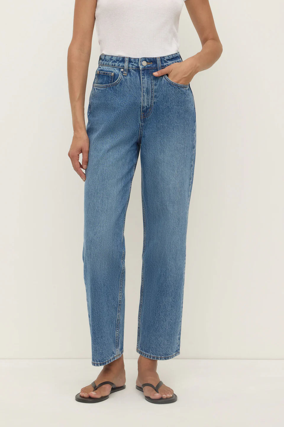 Assembly Label - Vintage Straight Jean - Classic Blue