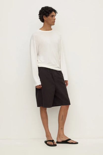 ASSEMBLY LABEL - WALLACE RIPSTOP SHORT - WASHED BLACK