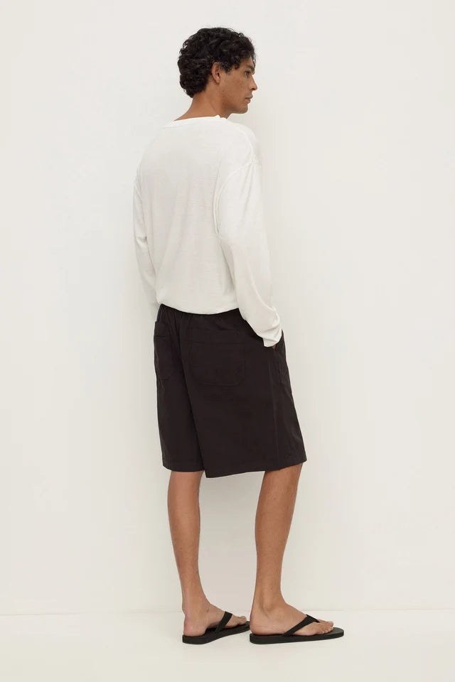 ASSEMBLY LABEL - WALLACE RIPSTOP SHORT - WASHED BLACK