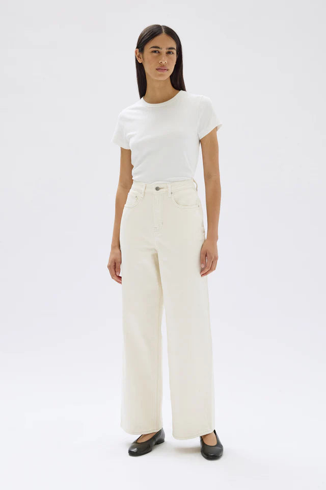 Assembly Label - Wide Leg Jeans - Ecru