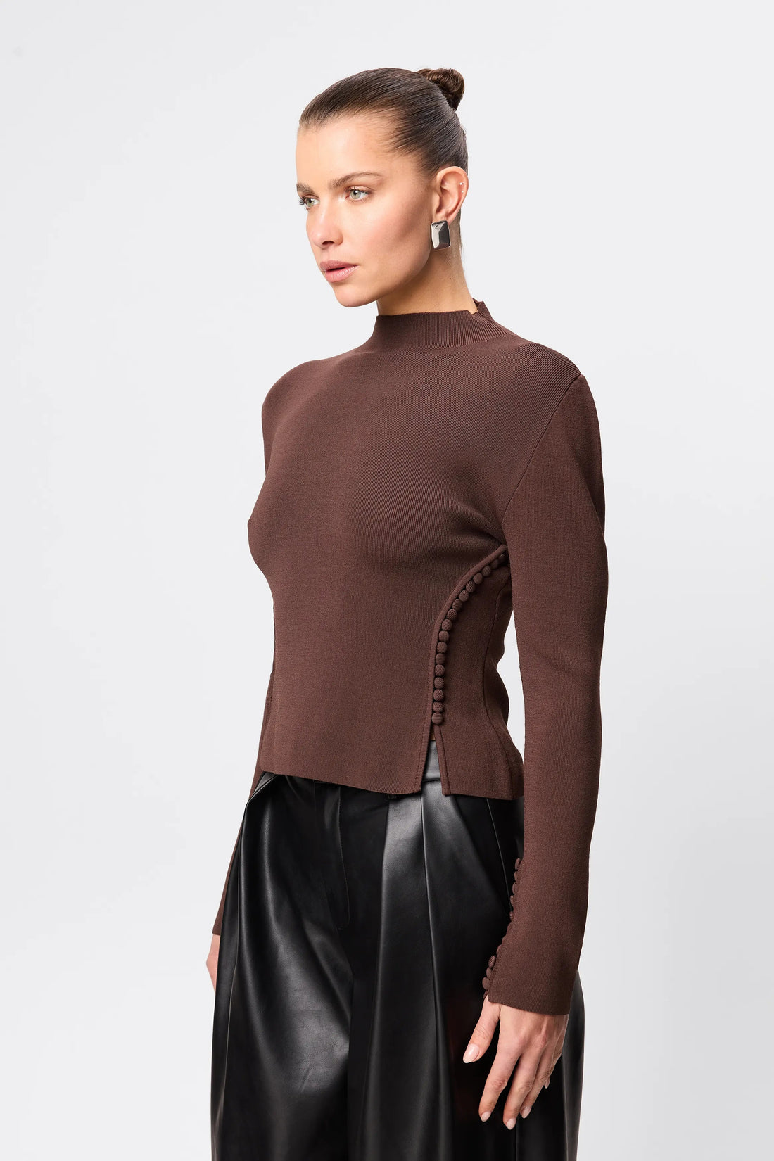 Mossman - Windsor Knit Top - Chocolate