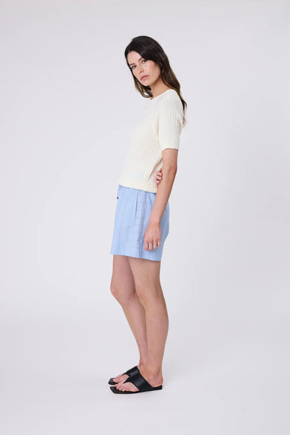 Marlow - Wisp Knit Tee - Butter