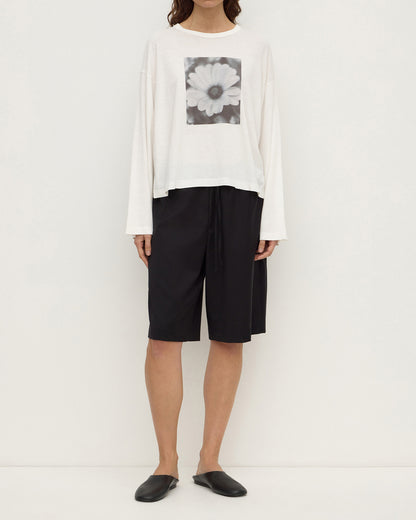 Assembly Label - Flora Wide Long Sleeve Tee - Antique White