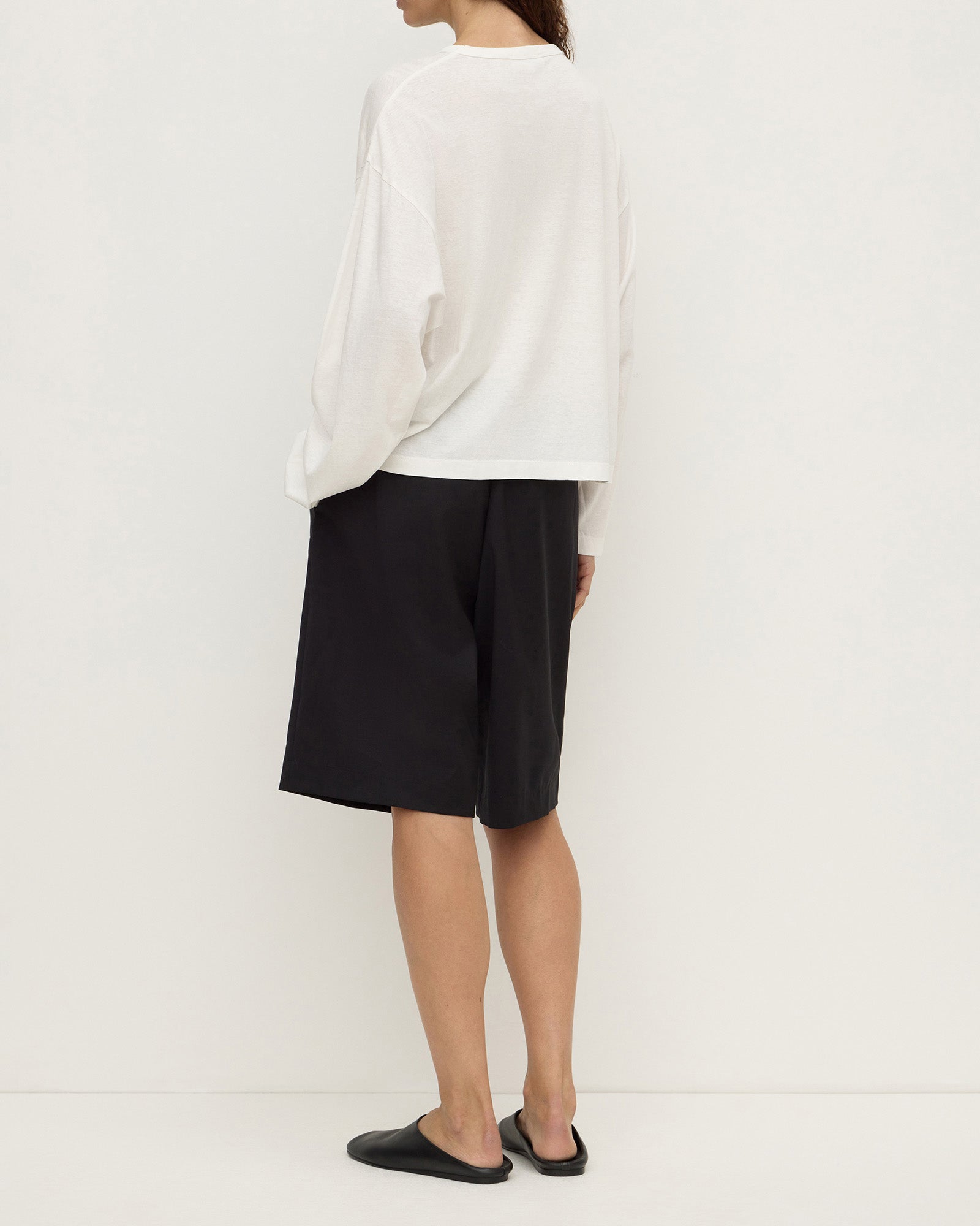 Assembly Label - Flora Wide Long Sleeve Tee - Antique White