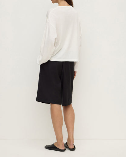 Assembly Label - Flora Wide Long Sleeve Tee - Antique White