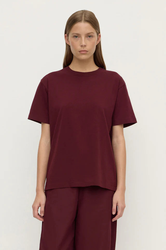 Assembly Label - Base Tee - Merlot