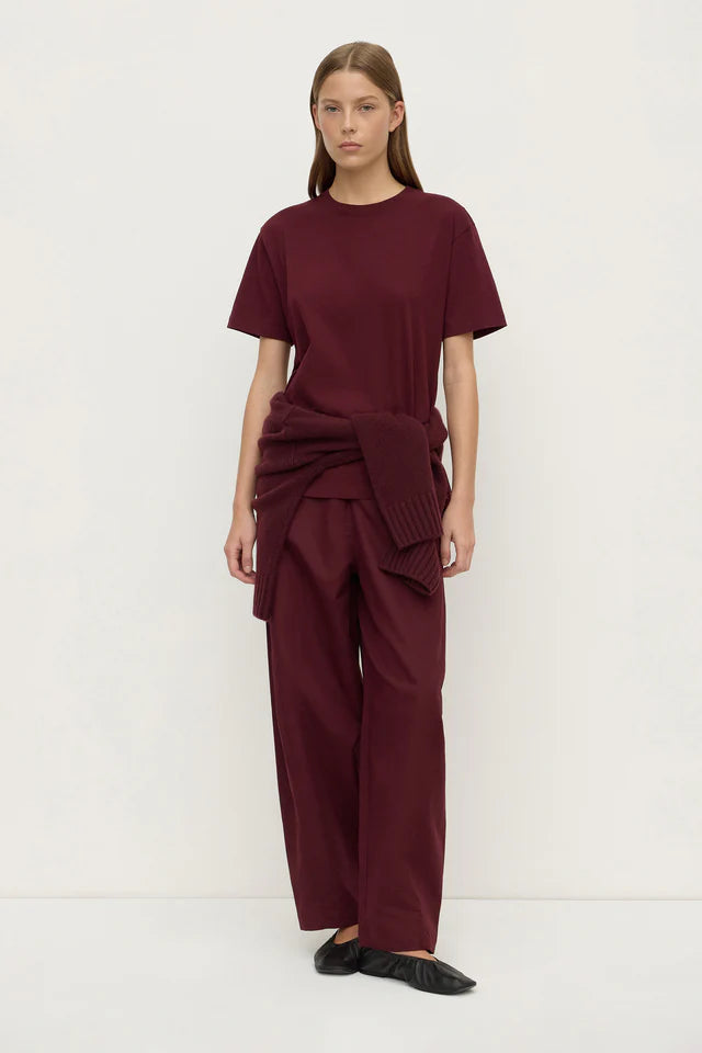 Assembly Label - Base Tee - Merlot