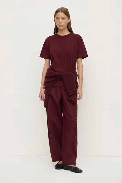 Assembly Label - Base Tee - Merlot