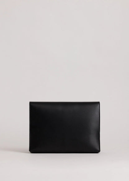 Yu Mei - Bolton Laptop Folio - Black Deer Nappa