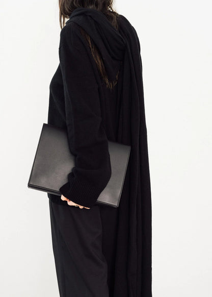 Yu Mei - Bolton Laptop Folio - Black Deer Nappa