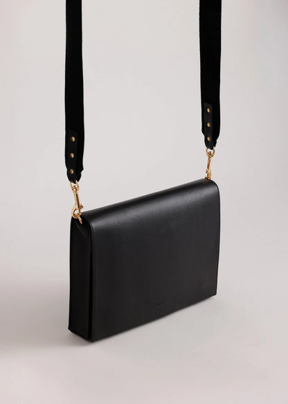 Yu Mei - Bolton Laptop Folio - Black Deer Nappa