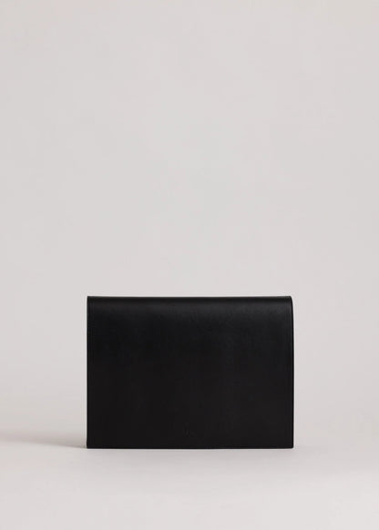 Yu Mei - Bolton Laptop Folio - Black Deer Nappa
