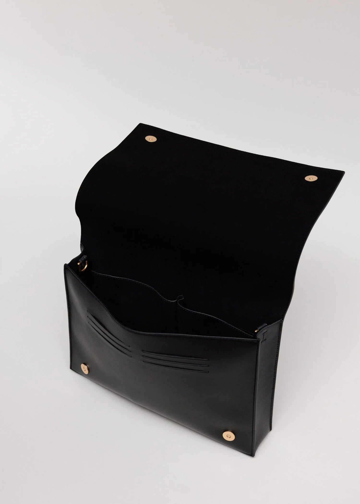 Yu Mei - Bolton Laptop Folio - Black Deer Nappa