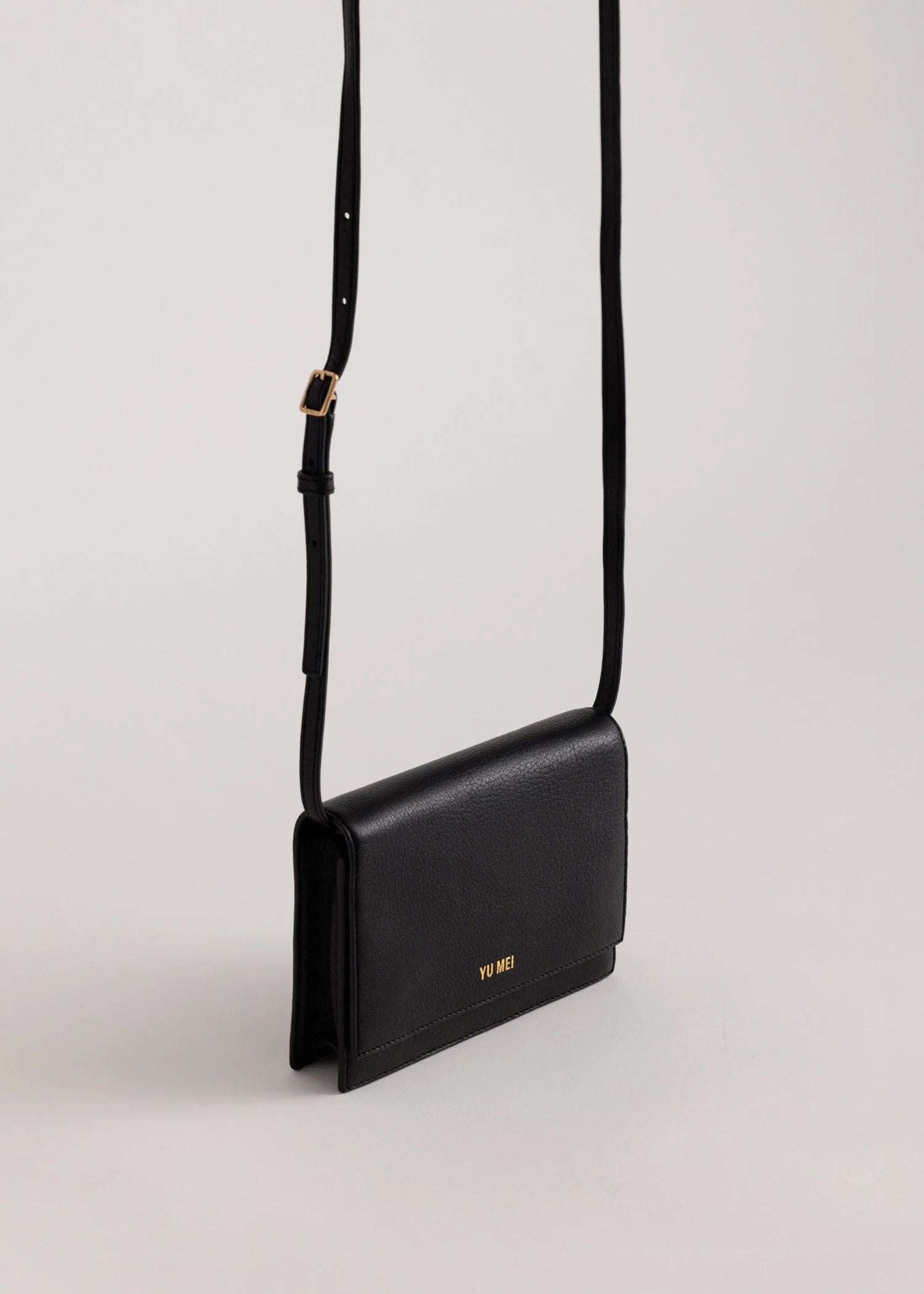 Yu Mei - Suki Multi-Strap Clutch - Black Deer Nappa