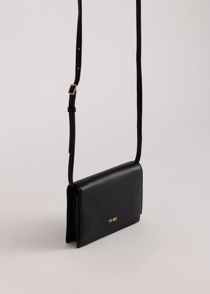 Yu Mei - Suki Multi-Strap Clutch - Black Deer Nappa