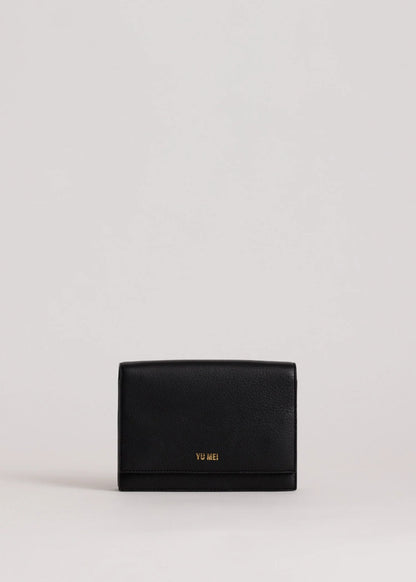 Yu Mei - Suki Multi-Strap Clutch - Black Deer Nappa