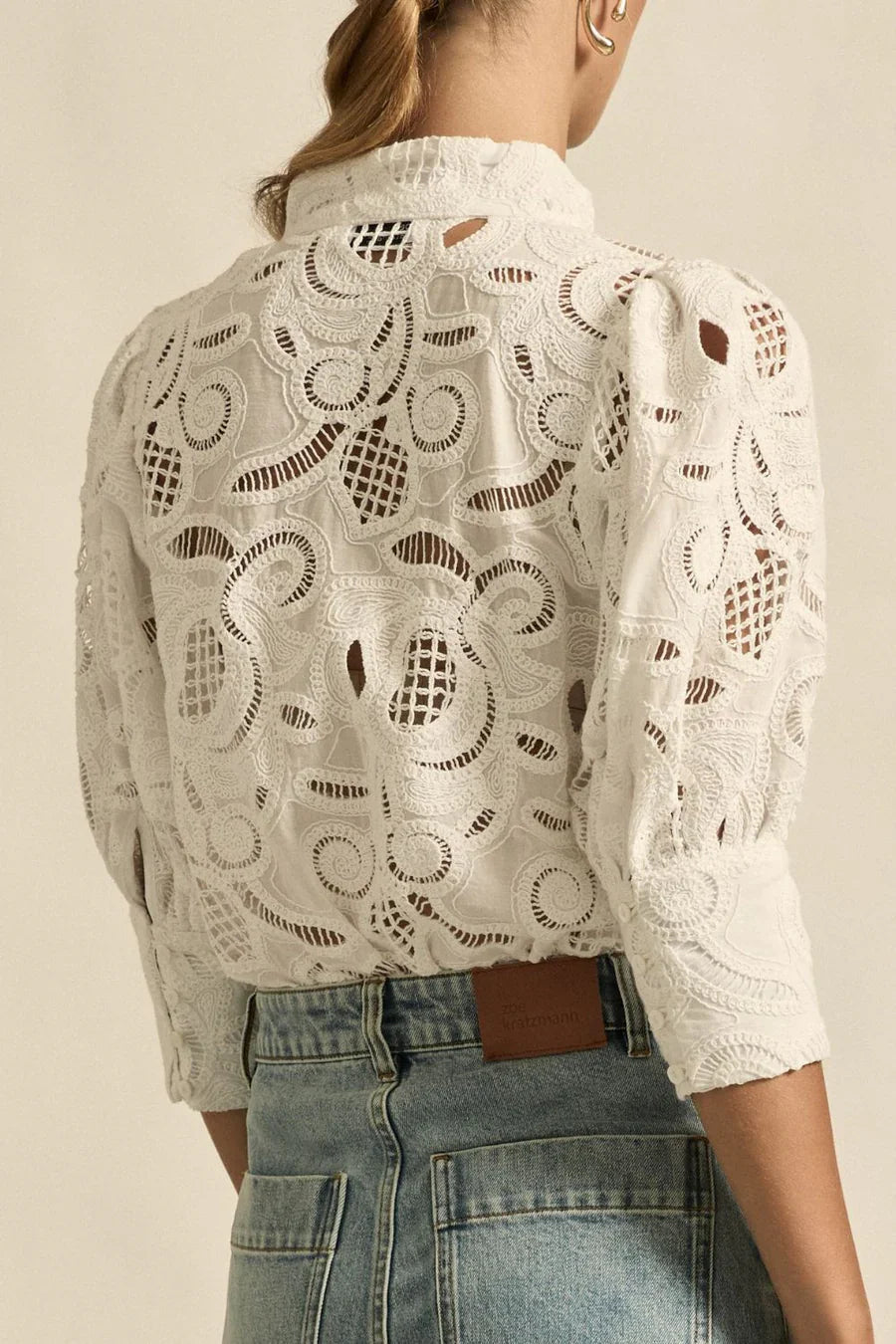 Zoe Kratzmann - Mantra Top - Porcelain