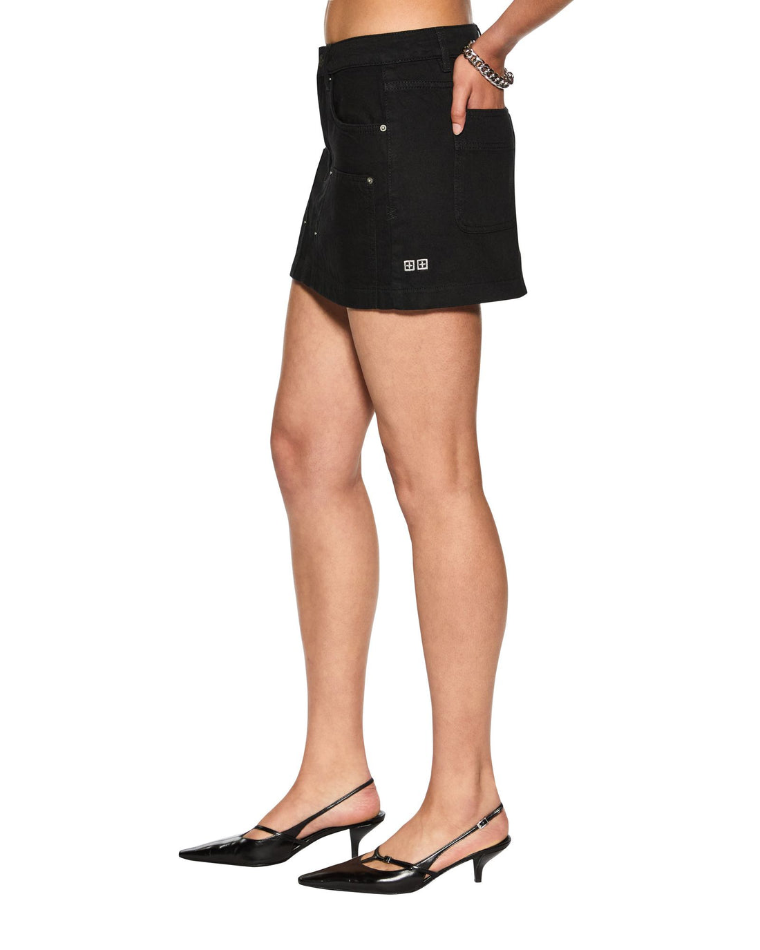 KSUBI - Low Rider Mini Skirt Boneyard Black