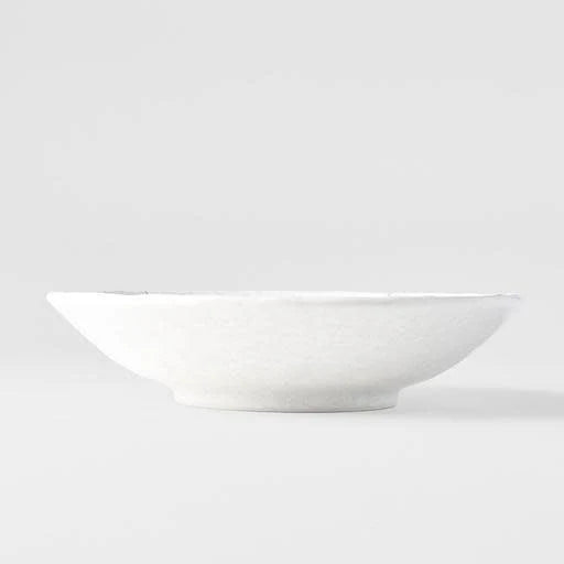 Naibu -White Blossom Large Shallow Bowl