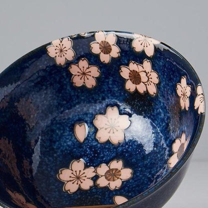 Naibu - Blue &amp; Pink Sakura Bowl Set