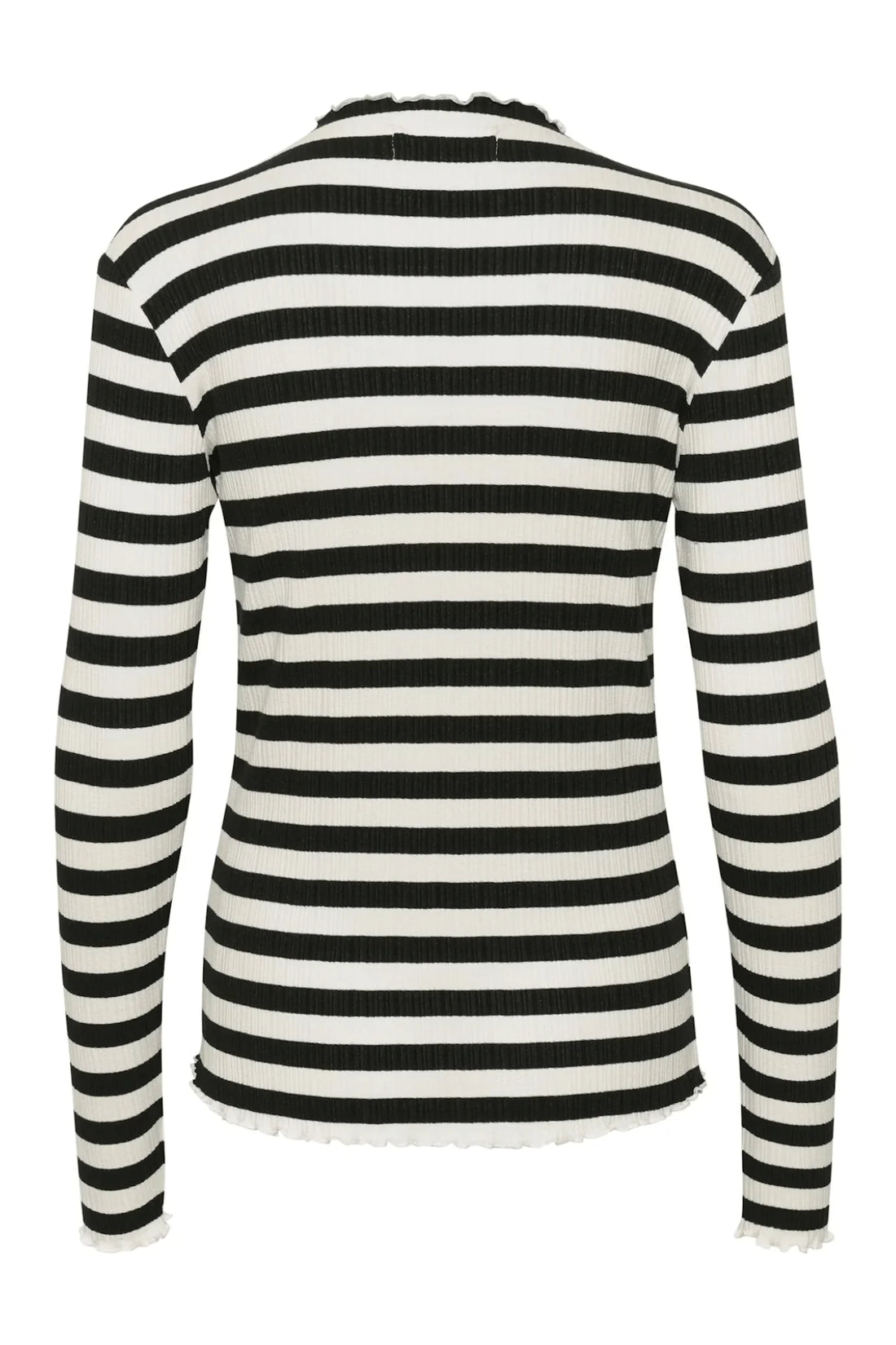 Karen By Simonsen - Candace Big Stripe Long Sleeve - Egret/Meteorite Stripe