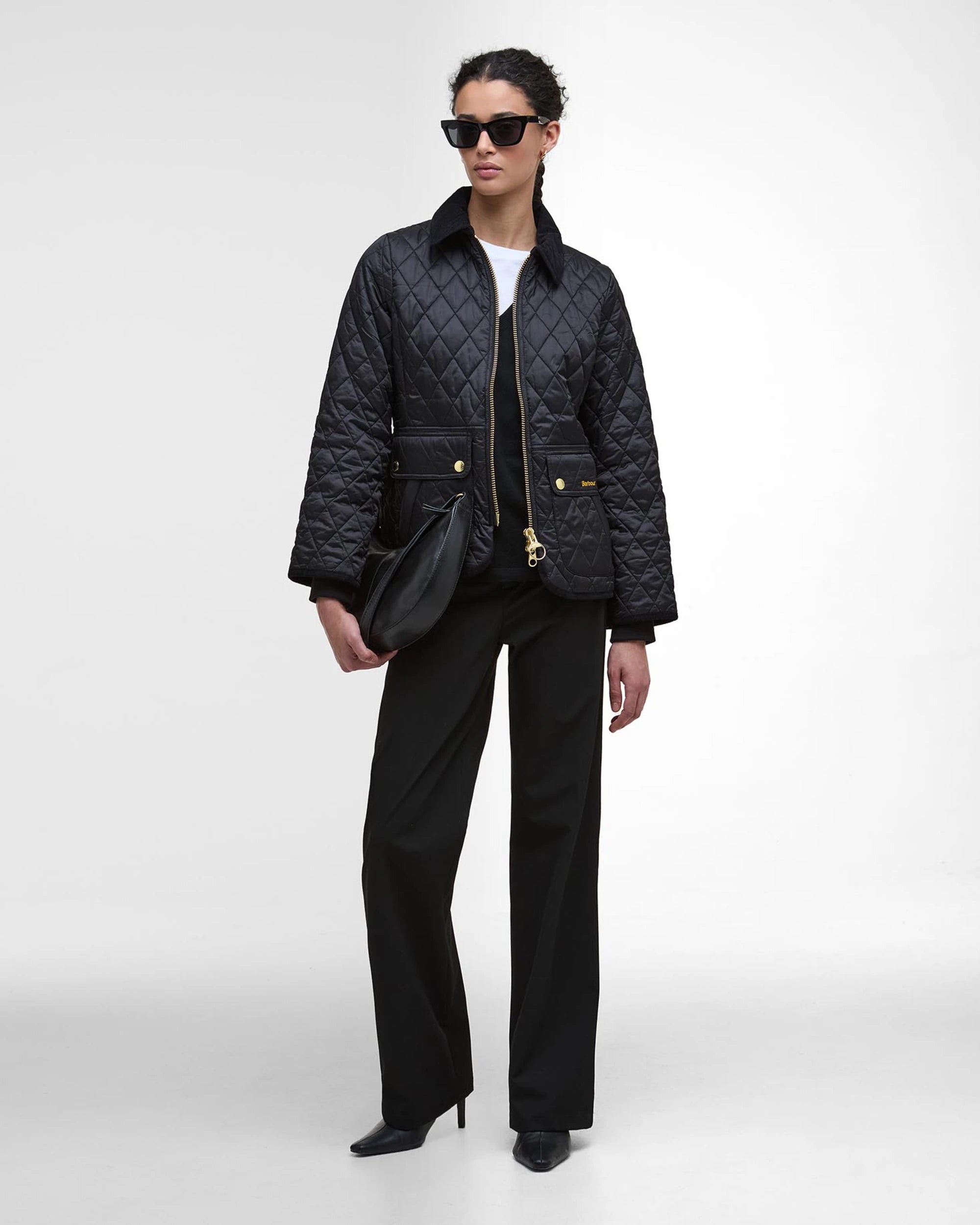 Barbour - Fitted Beadnell Quilted Jacket - Black/Classic