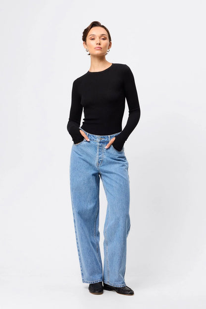 Mossman - Fine Line Knit - Black