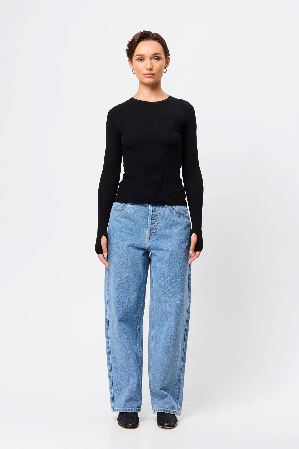 Mossman - Fine Line Knit - Black