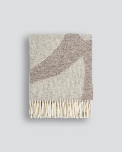 BAYA 100% Wool Throw Fawn