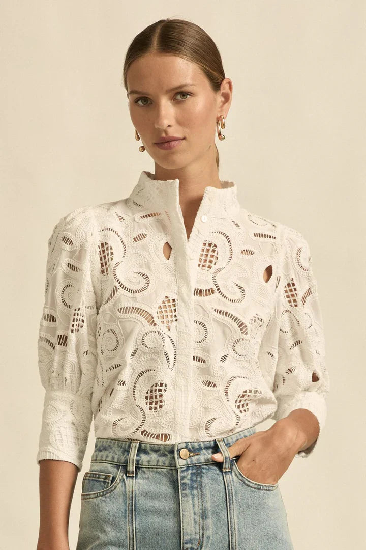 Zoe Kratzmann - Mantra Top - Porcelain