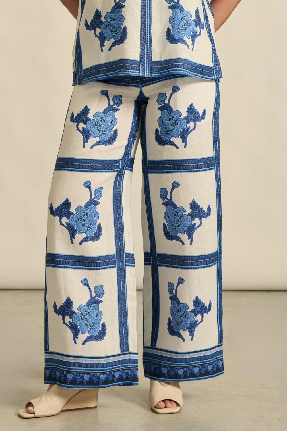 Zoe Kratzmann - Gesture Pant - Azure Collage