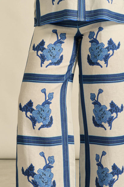 Zoe Kratzmann - Gesture Pant - Azure Collage