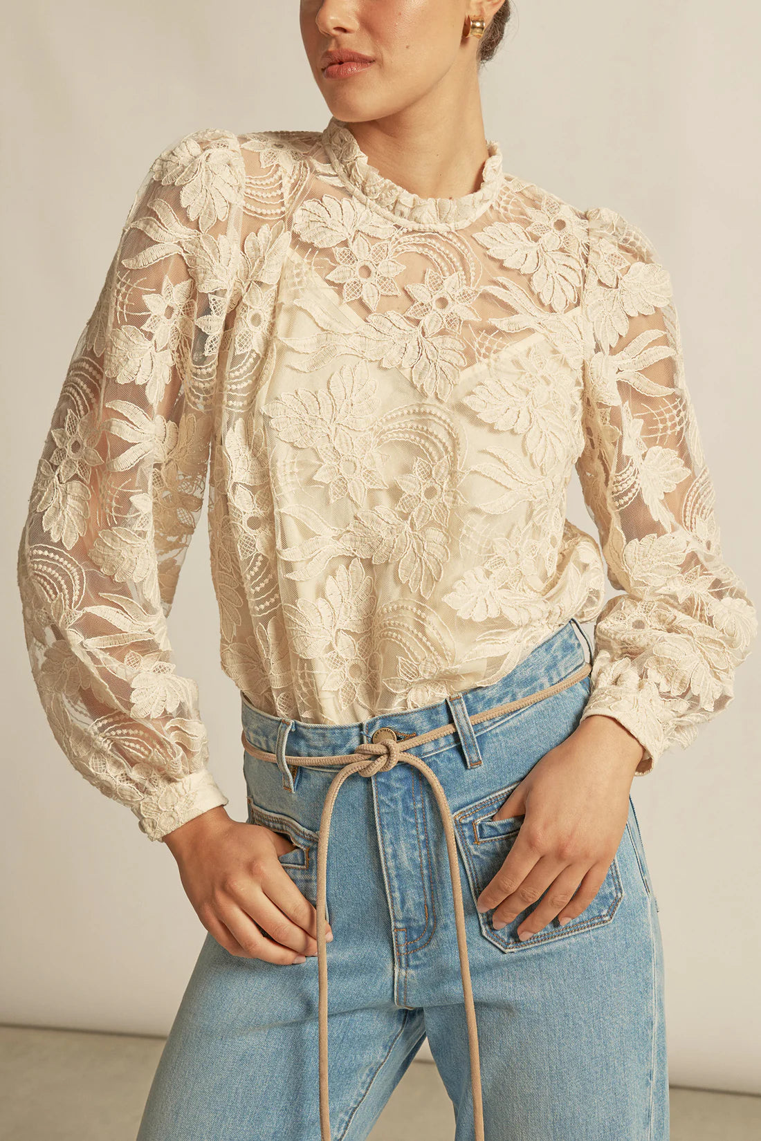 Zoe Kratzmaznn- Glint Top - Ecru