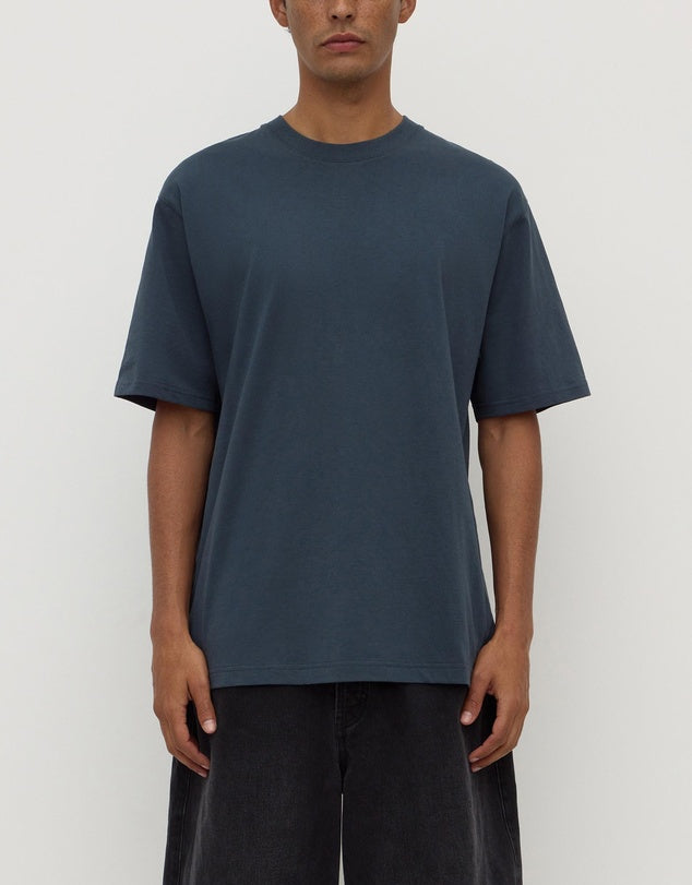 Assembly Label - Knox Organic Oversized Tee - Harbour