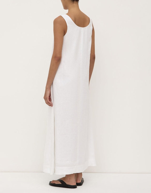 Assembly Label - Maree Linen Midi Dress - White