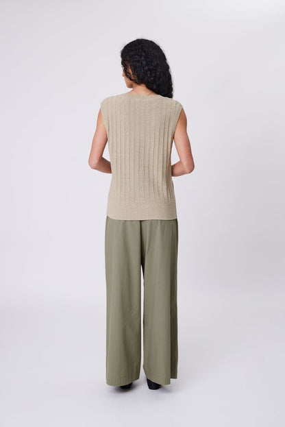 Marlow - Cascade Wide Leg Pant - Laurel