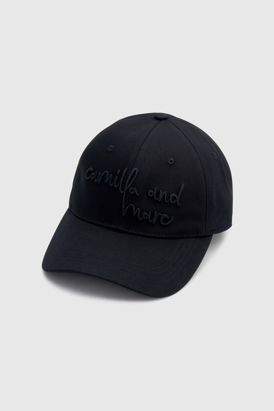 Camilla and Marc - Maren Embroidered Cap - Black