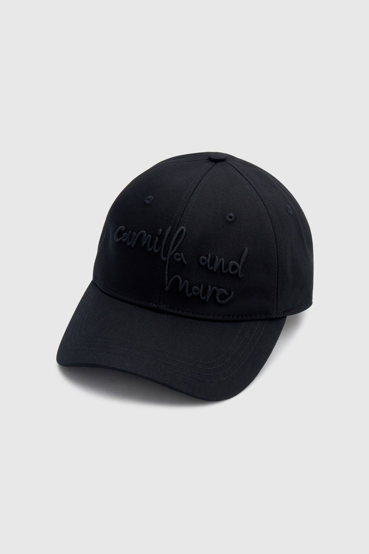 Camilla and Marc - Maren Embroidered Cap - Black