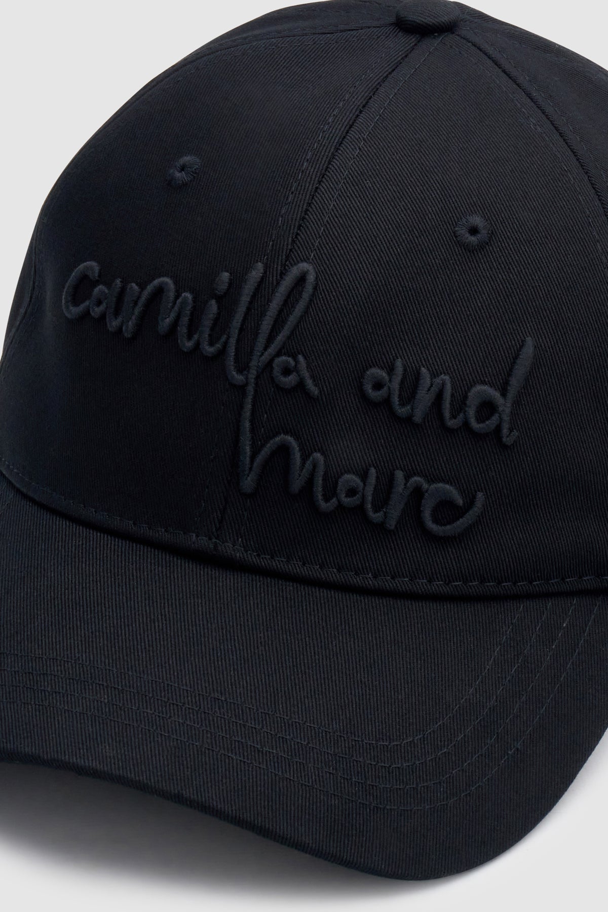 Camilla and Marc - Maren Embroidered Cap - Black