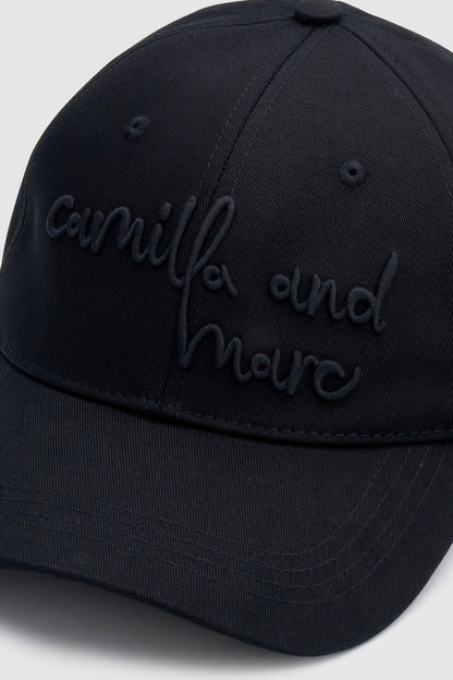 Camilla and Marc - Maren Embroidered Cap - Black