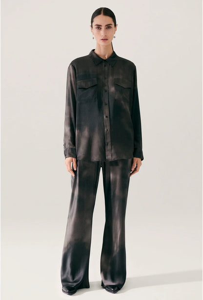 Silk Laundry - Bias Cut Pants Smoke